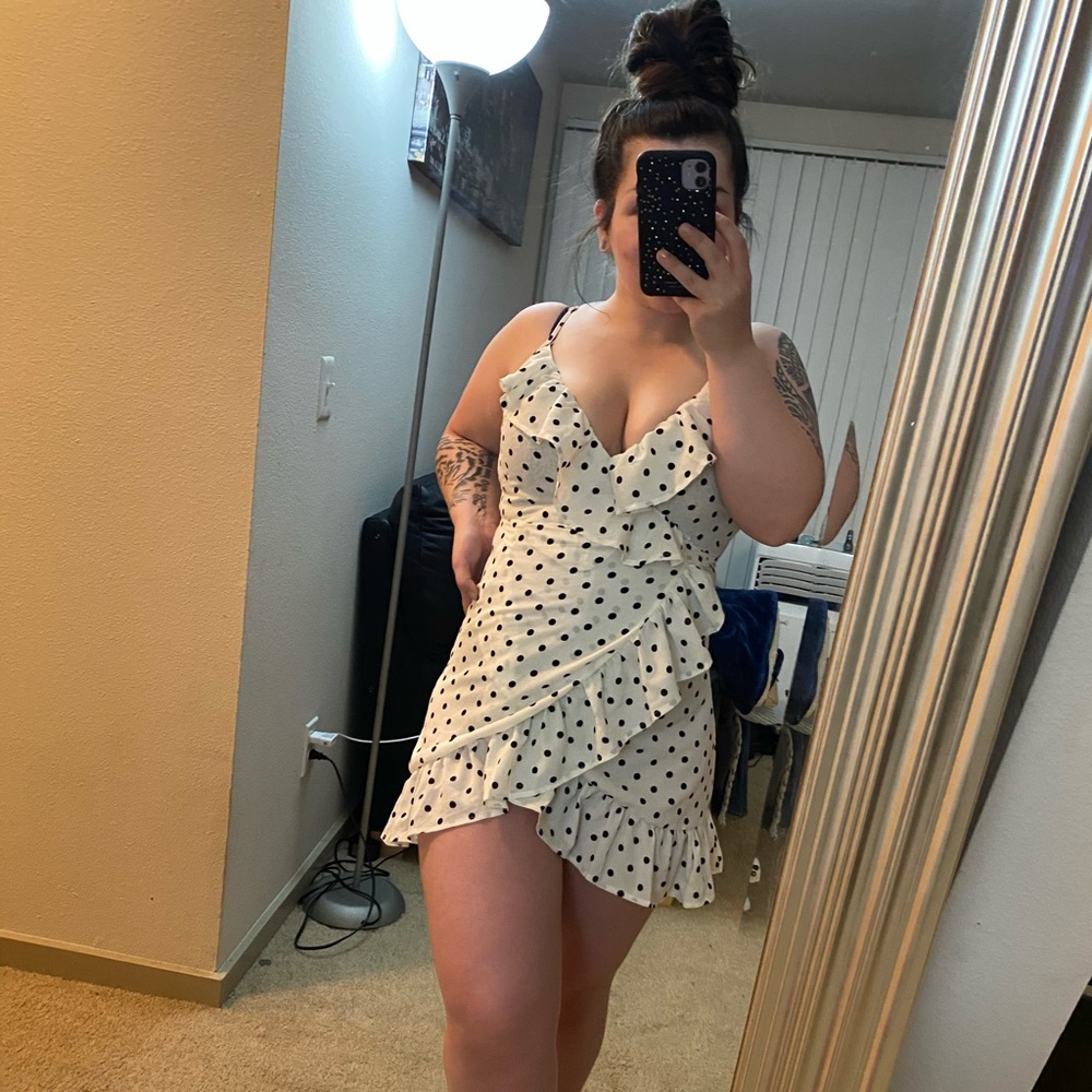 Polka Dot Wrap Dress